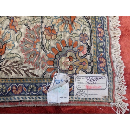 672 - A RED TURKISH ANATOLEAN KAYSERI RUG 200 x 300cm