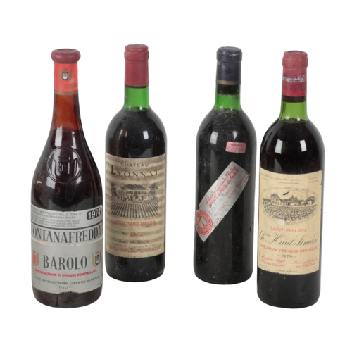 103 - A MIXED PARCEL OF BORDEAUX RED WINE Saint-Emilion and Lussac-Saint-Emilion, vintages between 1971-19... 