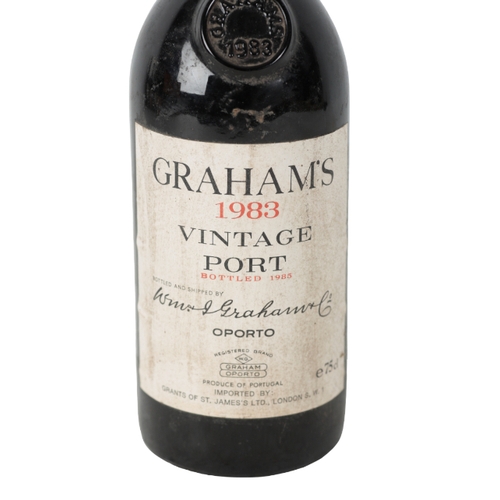 123 - GRAHAM'S VINTAGE PORT 1983 one 75cl bottle