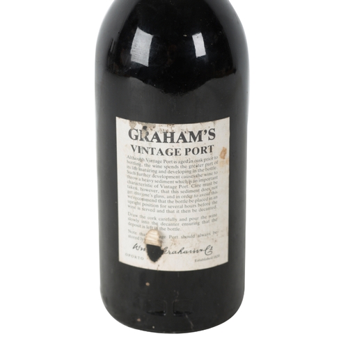 123 - GRAHAM'S VINTAGE PORT 1983 one 75cl bottle