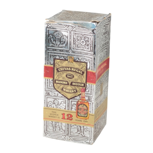 135 - CHIVAS REGAL: A BOXED 1970'S BOTTLE OF 12 Y.O. BLENDED SCOTCH WHISKY annotated to side of box '1971'