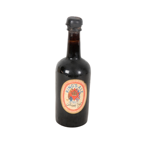 136 - BASS: KING'S ALE approx 300ml. bottle, label dated February 22nd 1902, together with a letter from M... 