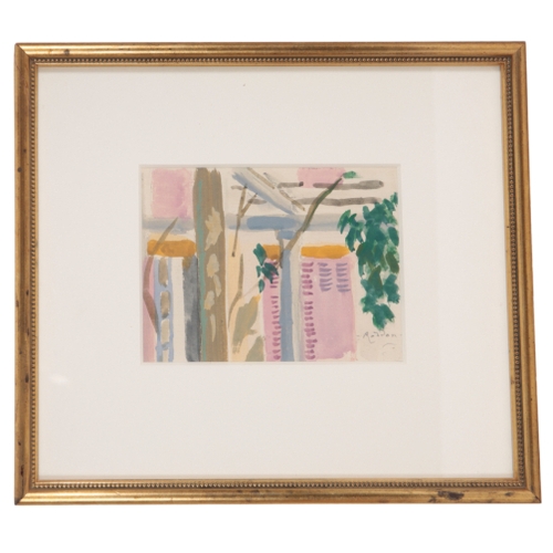 150 - *GUY LINDSAY RODDON (1919-2006) 'Light on the Curtains' signed upper right, pastels, 28.5cm x 22cm; ... 