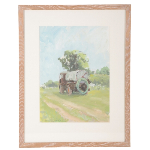 160 - 'STUTE' (20th Century) 'Wimbledon Common, June 8th '95' landscape view, signed, titled and dated in ... 