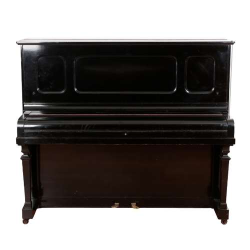 169 - STEINWAY & SONS: A MODEL K 'VERTEGRAND' UPRIGHT PIANO circa 1924, serial number 226152, in bright eb... 