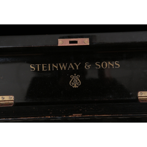 169 - STEINWAY & SONS: A MODEL K 'VERTEGRAND' UPRIGHT PIANO circa 1924, serial number 226152, in bright eb... 