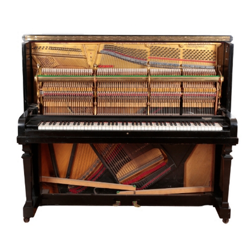 169 - STEINWAY & SONS: A MODEL K 'VERTEGRAND' UPRIGHT PIANO circa 1924, serial number 226152, in bright eb... 