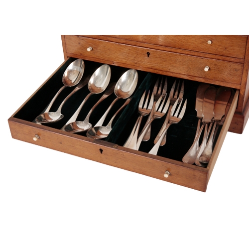 35 - A CHRISTOFLE SILVER PLATED CUTLERY SERVICE FOR SIX PLACE SETTINGS comprising - six table spoons, six... 