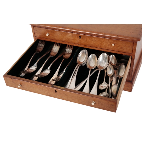 35 - A CHRISTOFLE SILVER PLATED CUTLERY SERVICE FOR SIX PLACE SETTINGS comprising - six table spoons, six... 