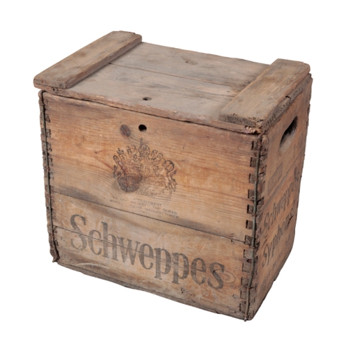 534 - A GROUP OF NINE VINTAGE CRATES including two Glenmorangie Single Malt crates, 21cm high, a Schweppes... 