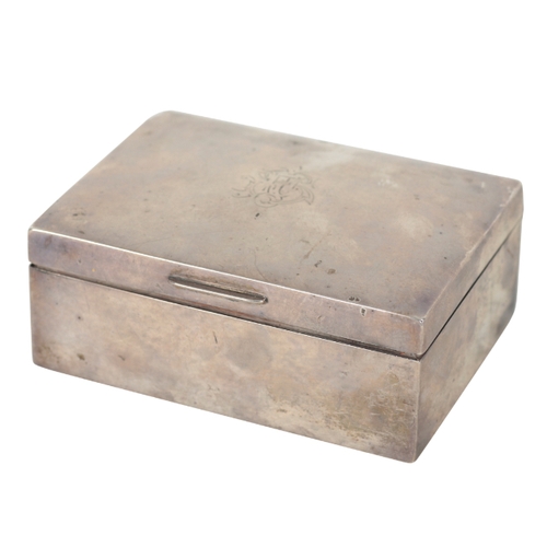 60 - A COLLECTION OF SILVER CIGARETTE BOXES AND VESTA CASES seven pieces in total, all hallmarked, the la... 