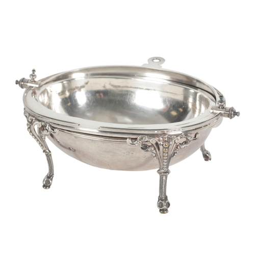 67 - A PAIR OF SILVER PLATED RECTANGULAR ENTREE DISHES AND COVERS of 18th Century style, with gadrooned r... 