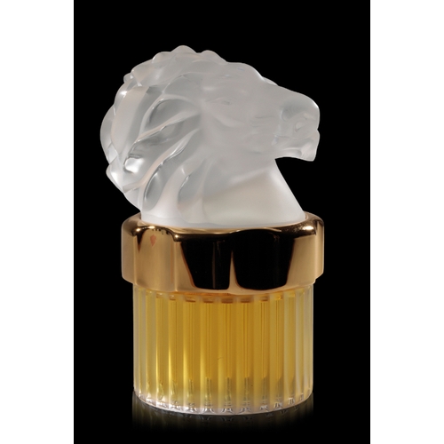 77 - LALIQUE FLACON COLLECTION POUR HOMME 'MASCOT LION' 1998 limited edition, numbered C275, with box and... 