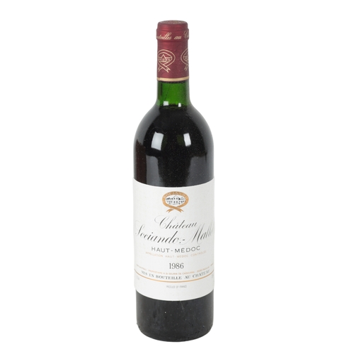 93 - CHATEAU SOCIANDO-MALLET HAUT MEDOC 1986 a case of twelve 75cl bottles