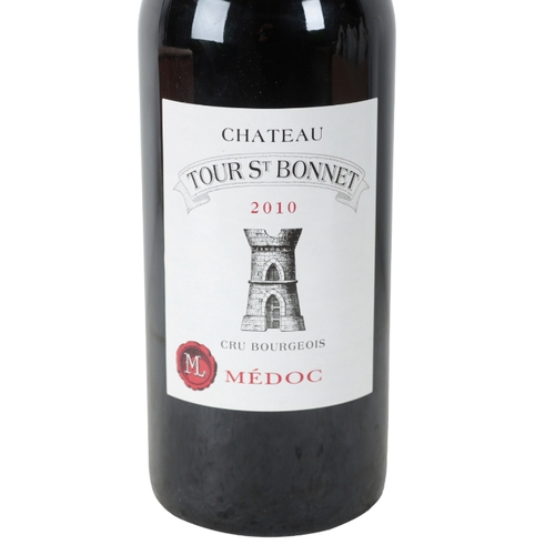 98 - DOUBLE MAGNUM TOUR ST BONNET, 2010 Cru Bourgeois MÃ©doc, 300cl in original wooden case