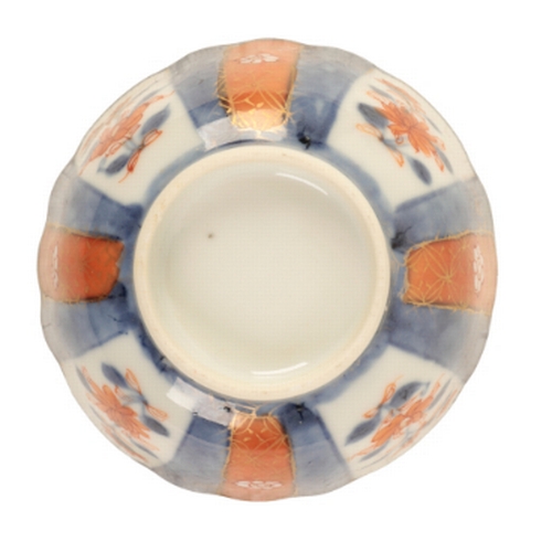 213a - A 19TH CENTURY IMARI DECORATED PORCELAIN TEABOWL AND SAUCER, probably Japanese, decorated with alter... 