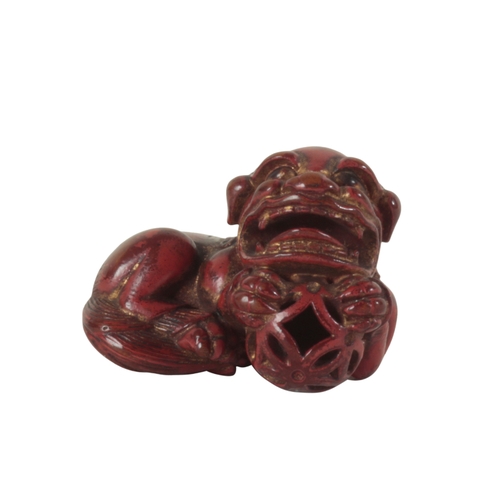 63 - A GROUP OF FIVE JAPANESE NETSUKE Edo period and later, including a figure of Raijin on a cloud, 4.5c... 