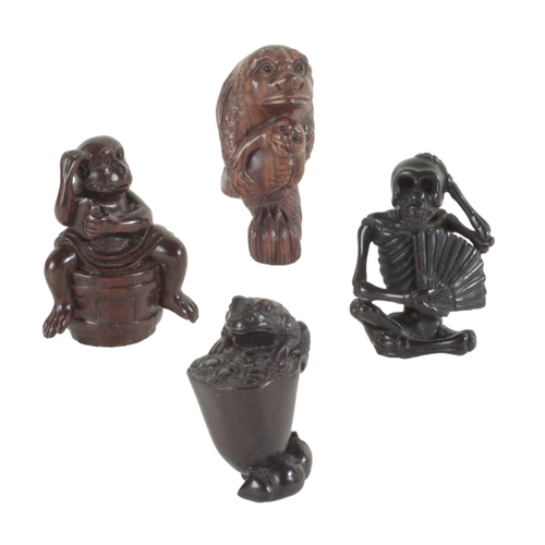 96 - A COLLECTION OF NINE JAPANESE NETSUKE the tallest 5.5cm high, partially signed (9)

Provenance: purc... 