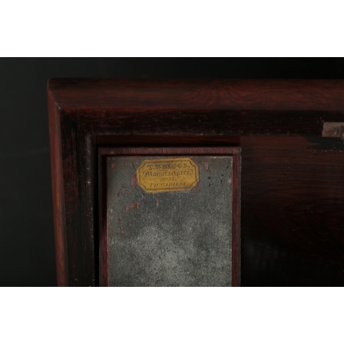 368 - A REGENCY ROSEWOOD SARCOPHAGUS TEA CADDY early 19th century, the moulded top opening to a fitted int... 