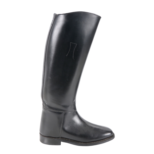 376 - REGENT: A PAIR OF BLACK LEATHER RIDING BOOTS size 4.5

Provenance: A Private Collection of Clothing ... 