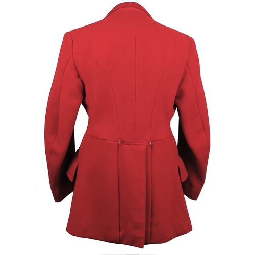 379 - KILGOUR, FRENCH & STANBURY OF LONDON: A GENTLEMAN'S RED HUNTING COAT size 40