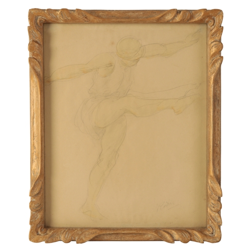 301 - AUGUSTE RODIN (1840-1917) 'Danseuse' a study of a dancer with arms outstretched and right leg raised... 