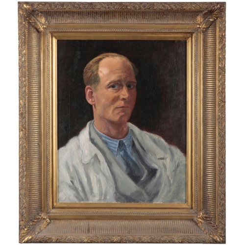 302 - ATTRIBUTED TO SIR ERNEST ALBERT WATERLOW (1850-1919) 'Self portrait' a head and shoulders length por... 