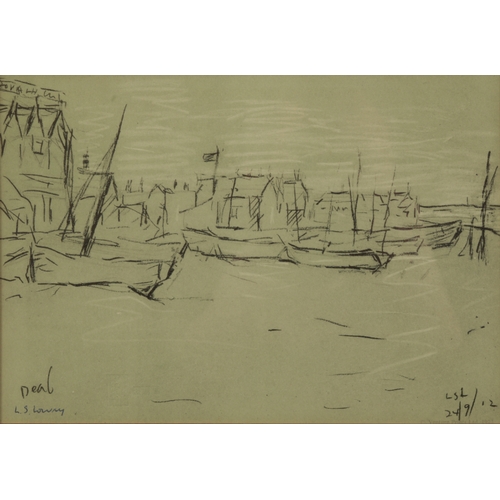 318 - *LAURENCE STEPHEN LOWRY (1887-1976) 'The Beach, Deal' signed in pencil to the margin lower right, Fi... 