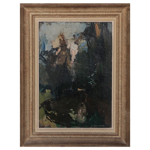 323 - VASYL KMHELUK (1903-1986) 'Bond in the Wood' signed lower right, oil on canvas, 54cm x 37cm 

Proven... 