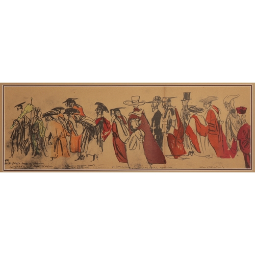 326 - *FELIKS TOPOLSKI (1907-1989) 'Sir Winston Churchill's State Funeral, London 30th January 1965' litho... 