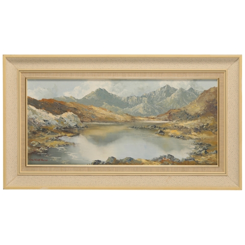 327 - *CHARLES WYATT WARREN (1908-1993) 'Snowdon from Llyn Mymbyr' signed lower left, titled verso, oil on... 