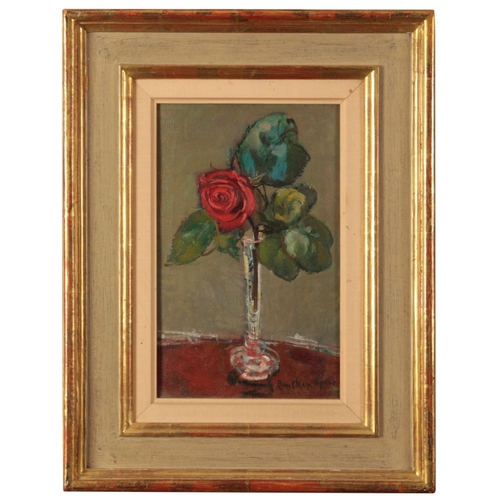 340 - *RUSKIN SPEAR (1911-1990) 'Red Rose' 1946, signed lower left, titled and inscribed verso, oil on can... 