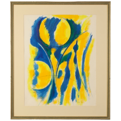 343 - *WILLIAM GEAR (1915-1997) 'Untitled Aug 1972' abstract composition, signed and dated lower right, mi... 