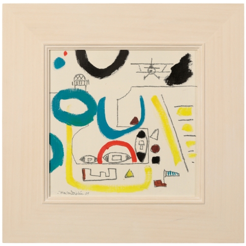 363 - *PADRIAG MACMIADHACHAIN (1929-2017) 'Harbour, Lighthouse and Boats - 01' signed and dated 88 lower l... 