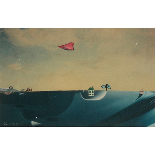 403 - *SOPHIE JOHNSON (20th Century) 'Red Cloud Passing' signed and dated '93 lower left, further signed a... 