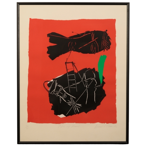 411 - *BRUCE MCLEAN (B. 1944) 'Pipe of Peace' 1984, signed, dated, titled and numbered 14/25 in pencil to ... 