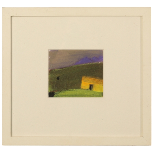 433 - *ANDREW SQUIRE (b.1954) 'Jura 5' landscape study with building to the foreground, signed lower right... 