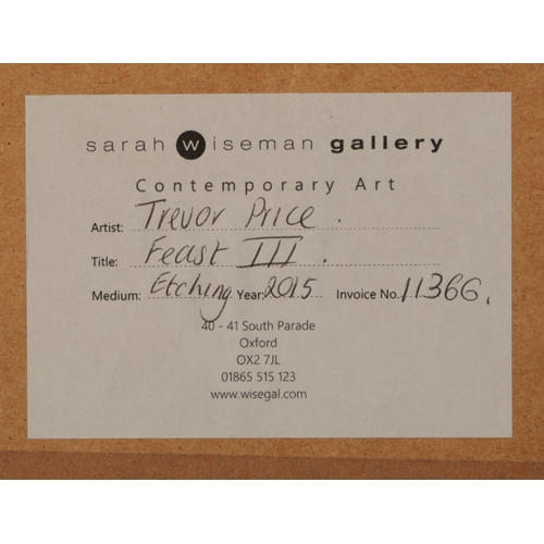 445 - *TREVOR PRICE (B. 1966) 'Feast III' 2015, signed, titled and numbered 56/75 in pencil to the margin,... 