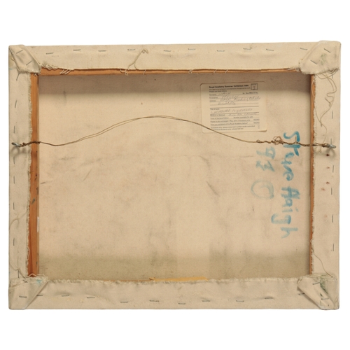 452 - *STEVEN HAIGH (20th Century) 'Landscape, N. Yorkshire' abstract landscape, signed, titled and dated ... 