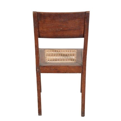 698 - PIERRE JEANNERET (1896-1967)  FOR CHANDIGARH: A SET OF SIX TEAK CHAIRS PJ-010512T solid teak frames ... 