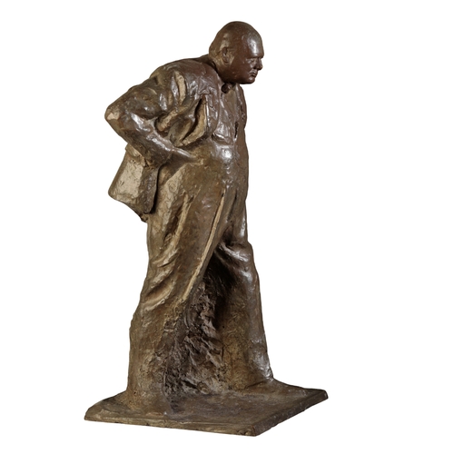 514 - *OSCAR NEMON (1906-1985) Sir Winston Churchill, KG, OM, CH, TD, DL, FRS, RA (1874-1965) A bronze 'ma... 