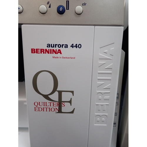 92 - A BERNINA AURORA 440 Q SEWING MACHINE boxed, with carrying case, manual, etc