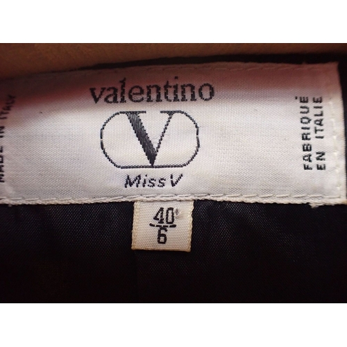 184 - VALENTINO: A VINTAGE THREE QUARTER LENGTH CHECK JACKET (1)