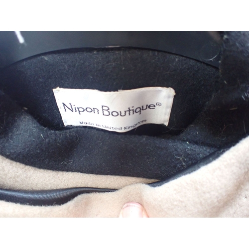 185 - NIPON BOUTIQUE; A VINTAGE FULL LENGTH COAT with detachable cape collar (1)