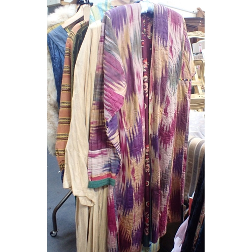 196 - AN ISRAELI KAFTAN together with a collection of similar clothing (7)