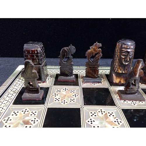 242 - CHESS SET AND BOARD