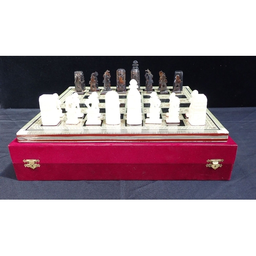 242 - CHESS SET AND BOARD