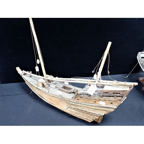 279 - A COLLECTION OF FOLK ART FISHING BOATS