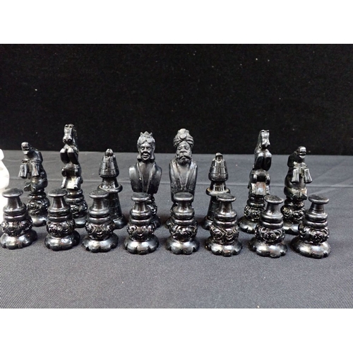 413 - A MEERSCHAUM CHESS SET complete