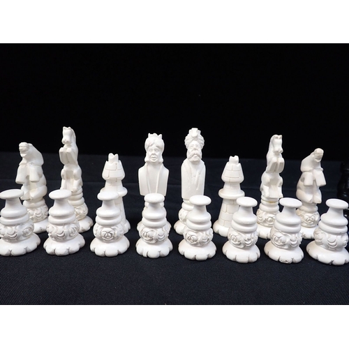 413 - A MEERSCHAUM CHESS SET complete